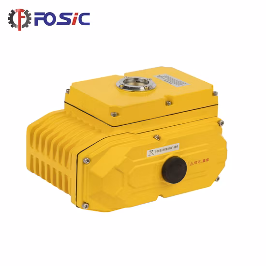 High Quality Manufacturer 12V / 24V Yellow Motorized Electric Damper Actuator for Valve